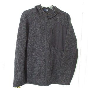 Reebok Unisex L/S Black Winter Weight Hooded Full Zip Sweatshirt NWOT- XL-2XL